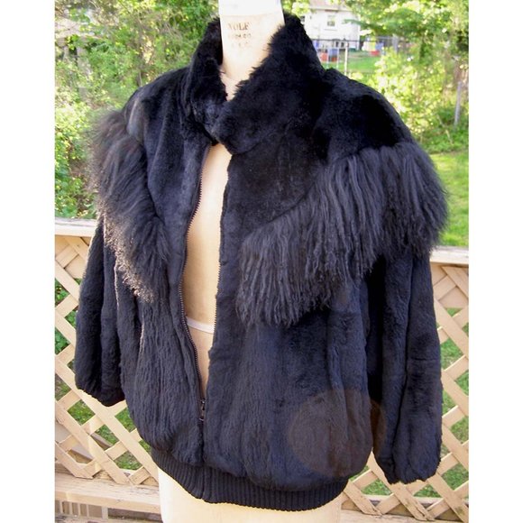 EUC Luxurious Custom Made Fur Jacket Size M 8-10 - Picture 9 of 11